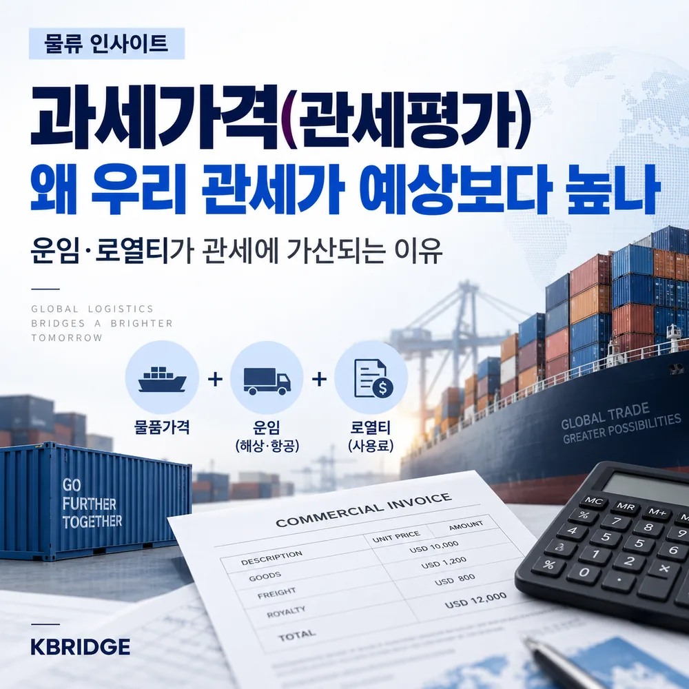 과세가격(관세평가), 왜 우리 관세가 예상보다 높나? 운임·로열티가 관세에 가산되는 이유