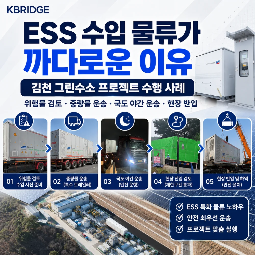 ESS 수입 물류가 까다로운 이유 김천 그린수소 프로젝트 실제 수행 사례 썸네일